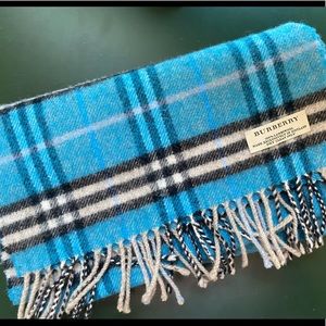 Burberry London Blue Plaid Scarf